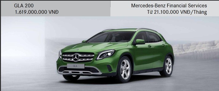 Bảng giá xe Mercedes GLA 200 2020Mới nhất